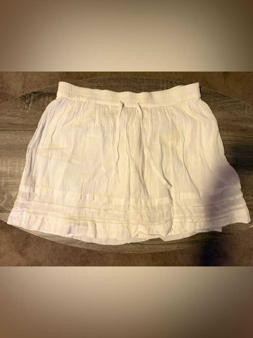 Old Navy White Cotton Mini Skirt